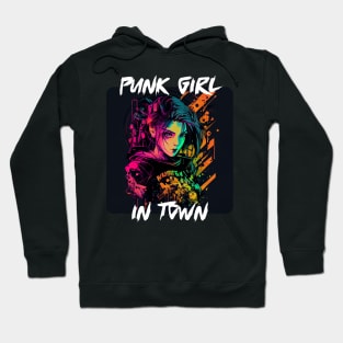 Graffiti Style - Punk Girl In Town 5 Hoodie